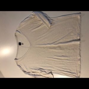 Saks Blue L silk and linen top